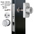 EASILOK SM1850 Twist-to-Lock Storefront Door Lock with SC Key Override