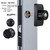 EASILOK SM1850 Twist-to-Lock Storefront Door Lock with SC Key Override