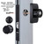 EASILOK SM1850 Twist-to-Lock Storefront Door Lock with SC Key Override