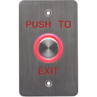 DynaLock 6610E Heavy Duty Halo-Lighted Piezo REX Push Button