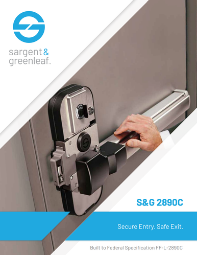 Sargent and Greenleaf S&G 2890C Pedestrian Door Lock