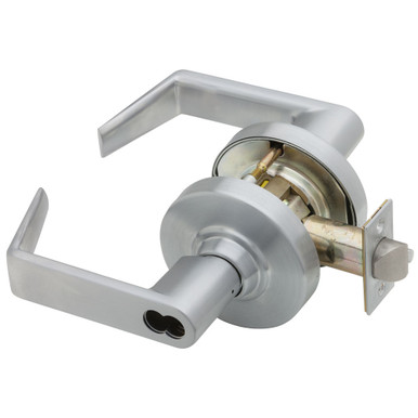 Rhodes Lever Design Satin Chrome Finish Schlage commercial ND82RHO626 ND Series Grade 1 Cylindrical Lock Institution Function Rhodes Lever Design Satin Chrome Finish Schlage commercial ND82RHO626 ND Series Grade 1 Cylindrical Lock Institution Function