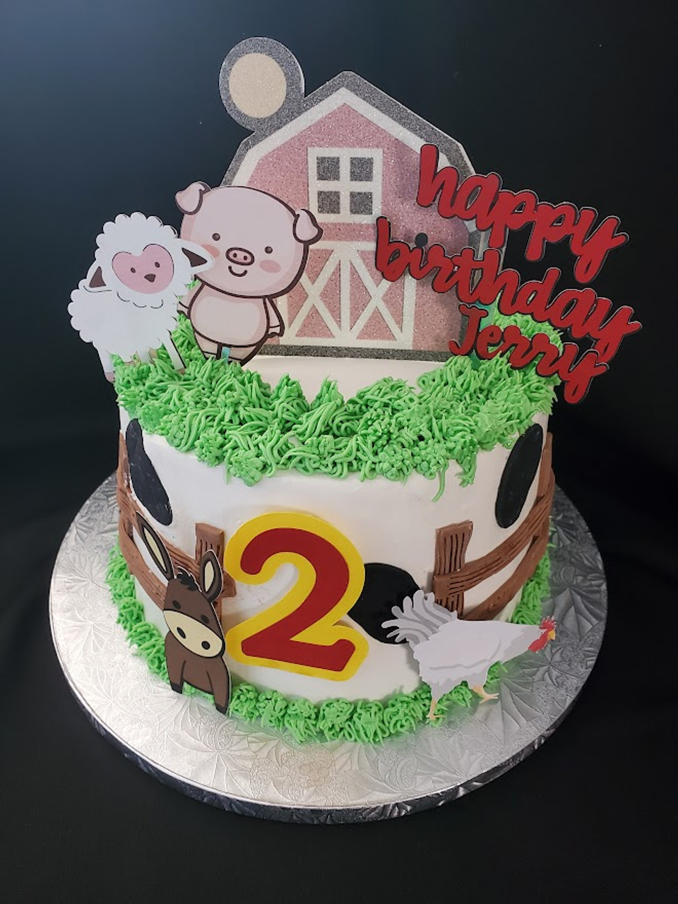 Barnyard Animal Themed Cake