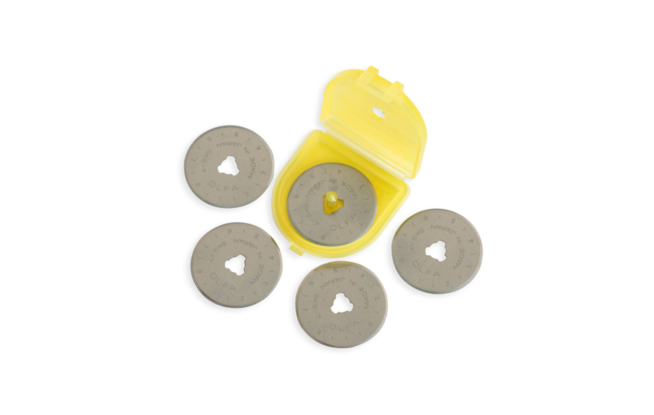 OLFA 60mm Rotary Cutter Replacement Blades, 5 Blades (RB60-5