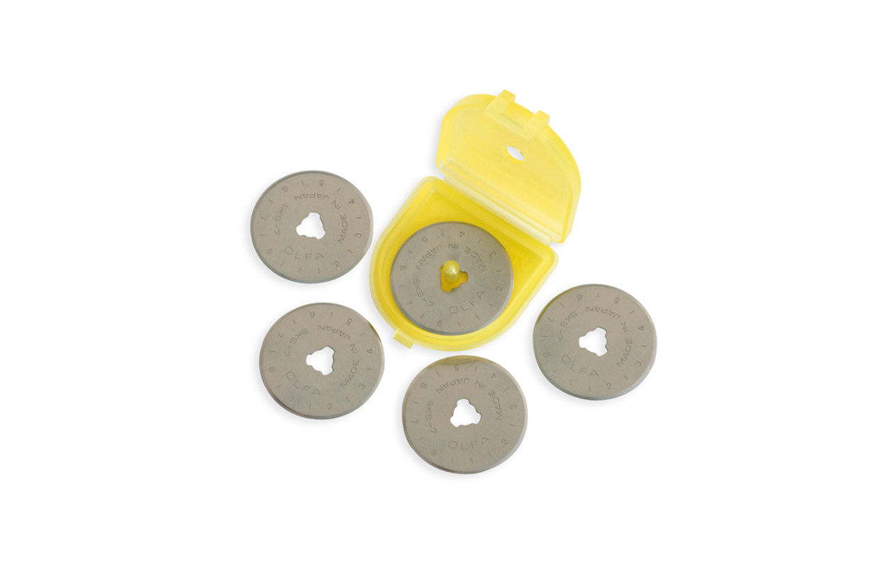 OLFA, 45 Mm, Circular Rotary Replacement Blades pack of 5 Blades 