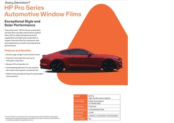 Avery Dennison HP Pro Window Film