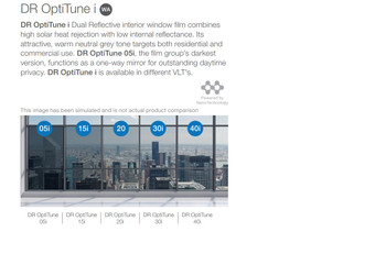 Avery Dennison DR OptiTune i Interior Window Film Avery Dennison DR OptiTune i Interior Window Film