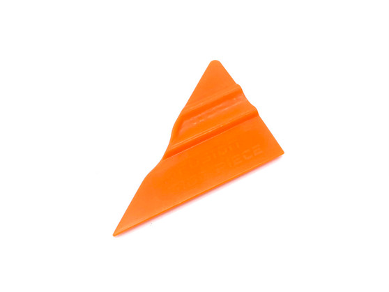 Orange Side Piece 45 Degree Corner Hard Card