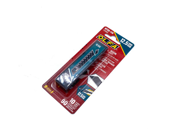 OLFA 12.5mm MTBB-10B Medium Duty Black Snap Blades 10pk