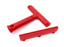 6" Red H/D Triumph Scraper