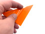 Orange Side Piece 45 Degree Corner Hard Card