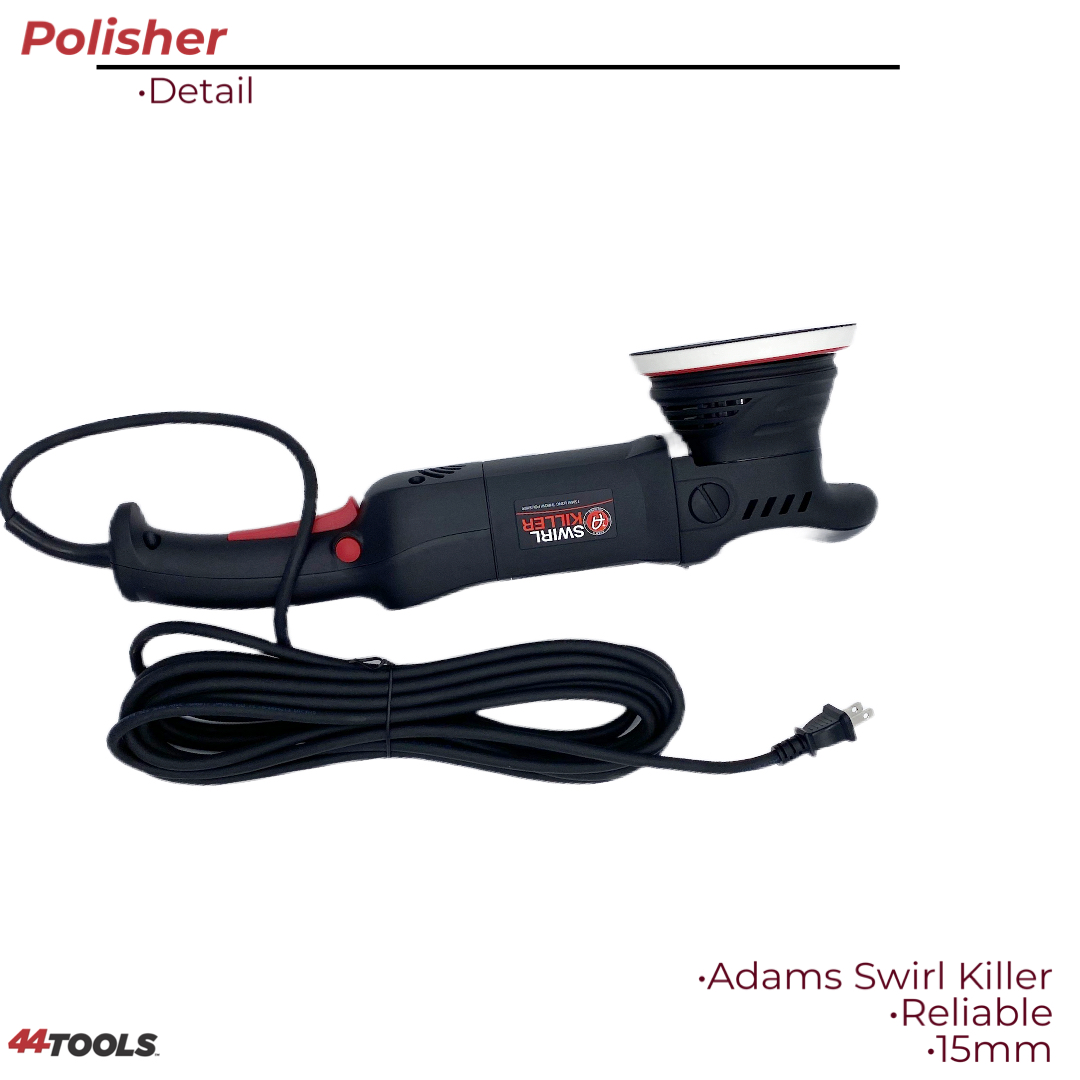 Adam's Swirl Killer 15mm LT Polisher with 4 cutting pads and two polishing  pads