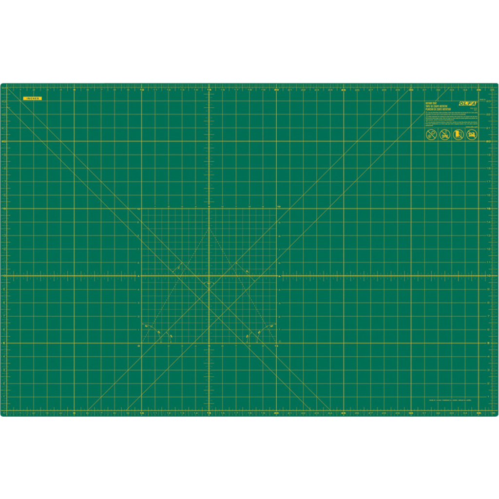 Quilters Select Rotary Cutting Mat - Self Healing - Double-Sided - 24 x 36