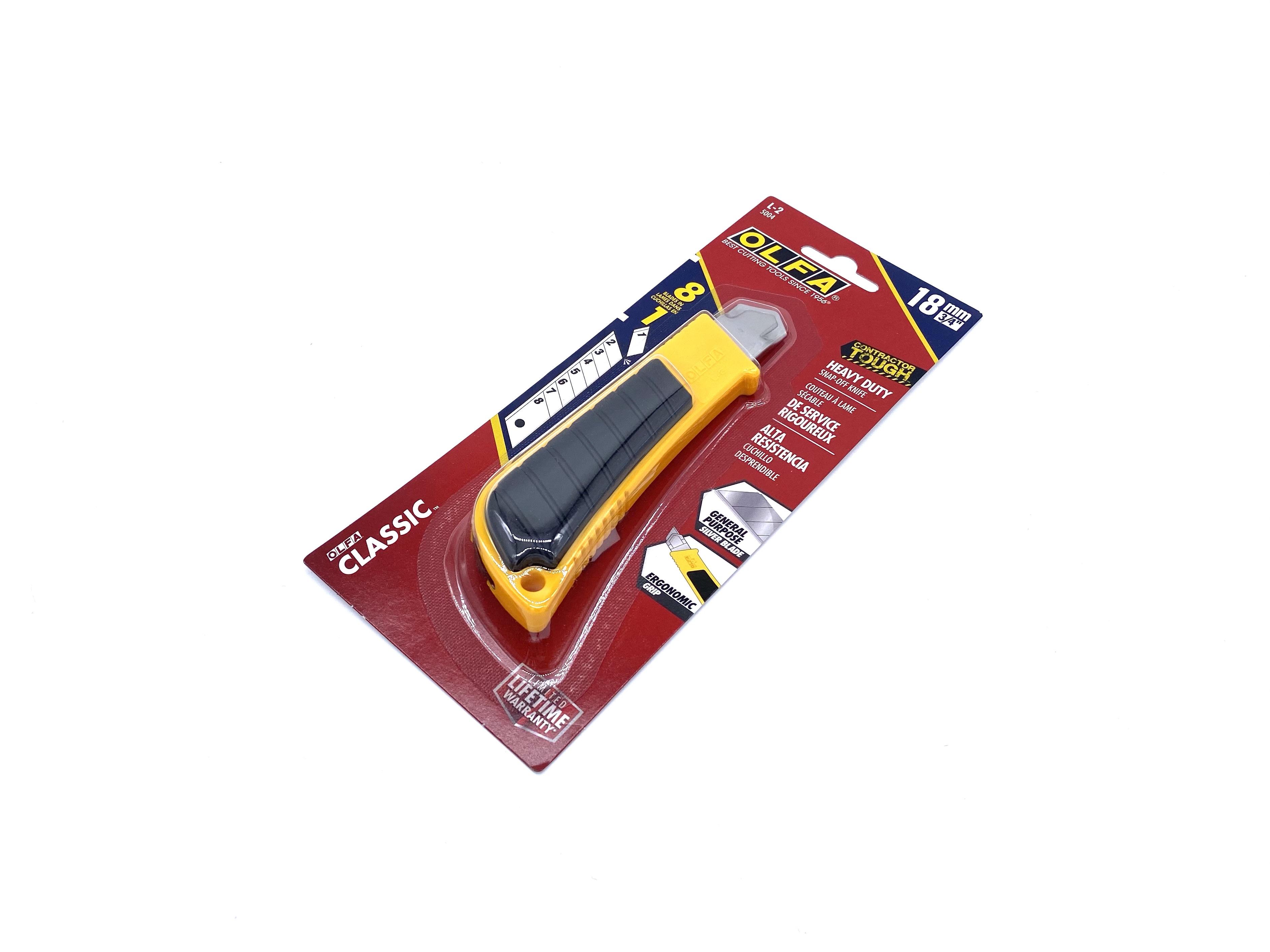 OLFA OLF-L-2 Snap-Off Blade Cutter Rubber Grip HD Cutter, Snap-Off Blade  Cutter - Utility Knives 