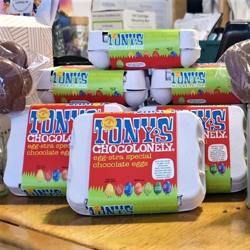 Not available - Egg-stra Special Chocolate Eggs (Faitrade) by Tony's Chocolonely