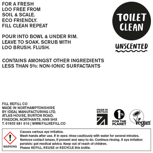 Toilet Cleaner - Eucalyptus (liquid only) by Fill