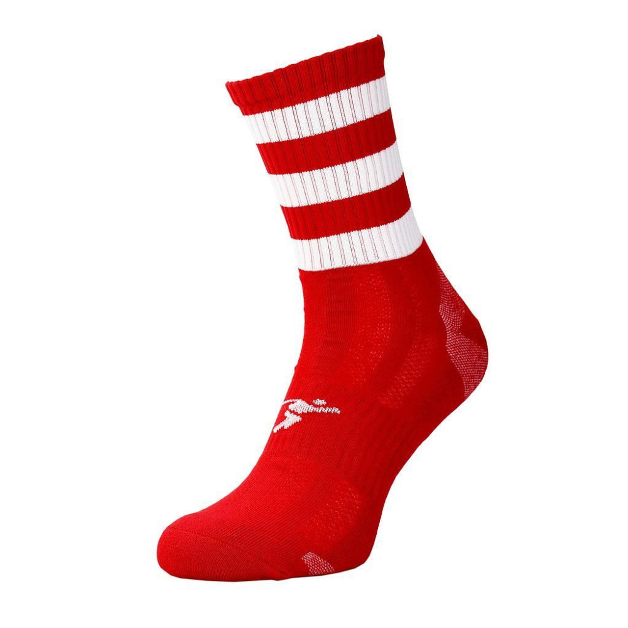 Murphy's Pro Mid GAA Grip Socks Junior Red/White 3-5