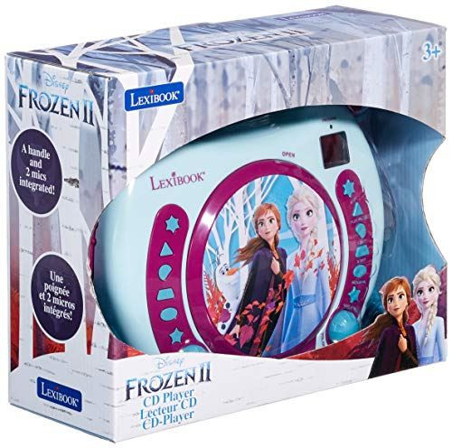 Lexibook RCDK100FZ Disney Frozen II CD Player with Microphones UK Plug
