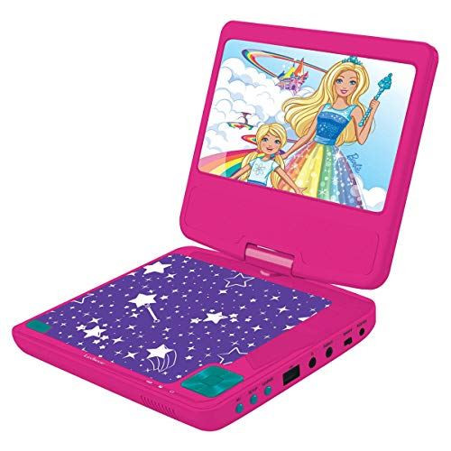 Lexibook DVDP6BB Barbie Portable DVD Player UK Plug
