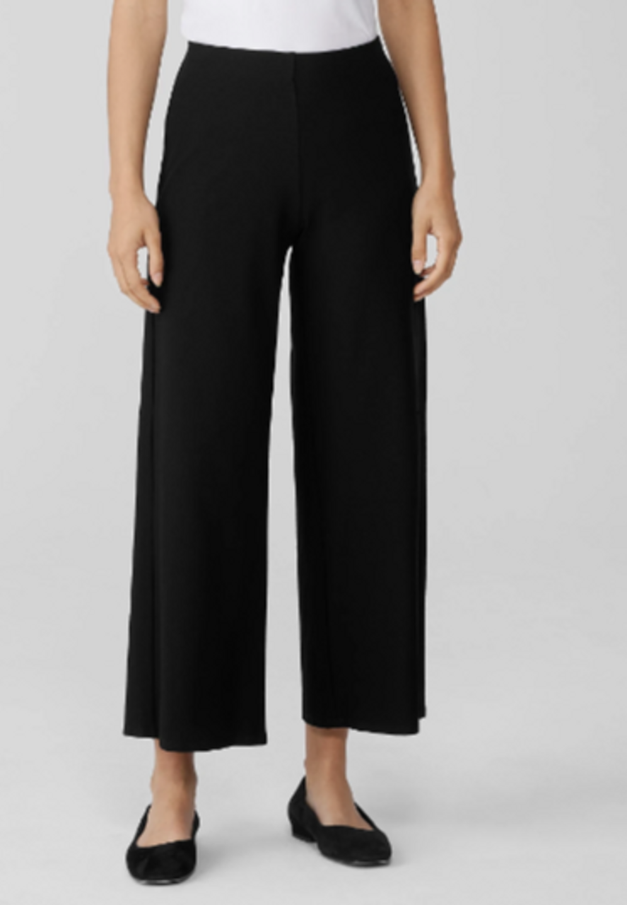 WIDE ANKLE STRETCH CREPE PANT - The Boutique