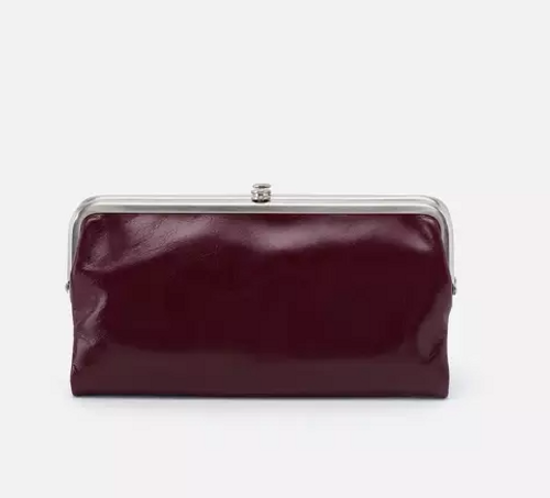 LAUREN  CLUTCH WALLET - EGGPLANT