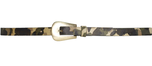 SIENNA SKINNY GOLD CAMOUFLAGE BELT