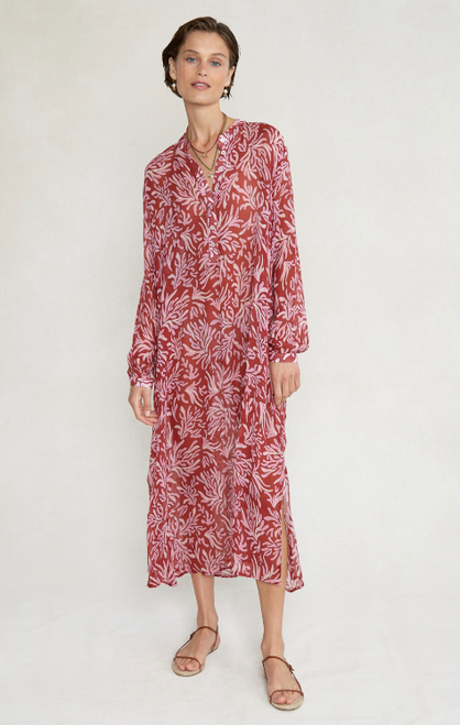 SILK CHIFFON POPOVER DRESS