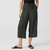 WASHED SILK CROPPED WIDE PANT