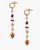 18K GP MULTI STONE EARRING