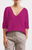 ORGANIC COTTON CREPE V-NECK PULLOVER