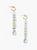 18K GOLD FACETED CRYSTAL DROP EARRINGS