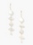 18K GOLD FRENCH HOOK FLOATING PEARL EARRINGS