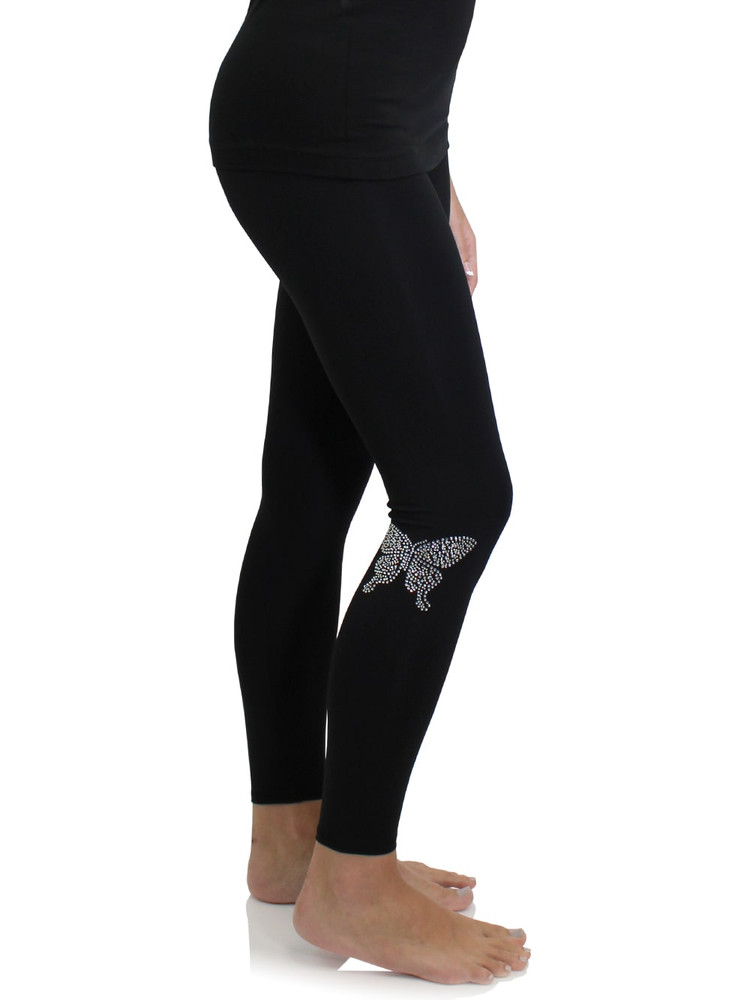 Rhinestone Logo Leggings