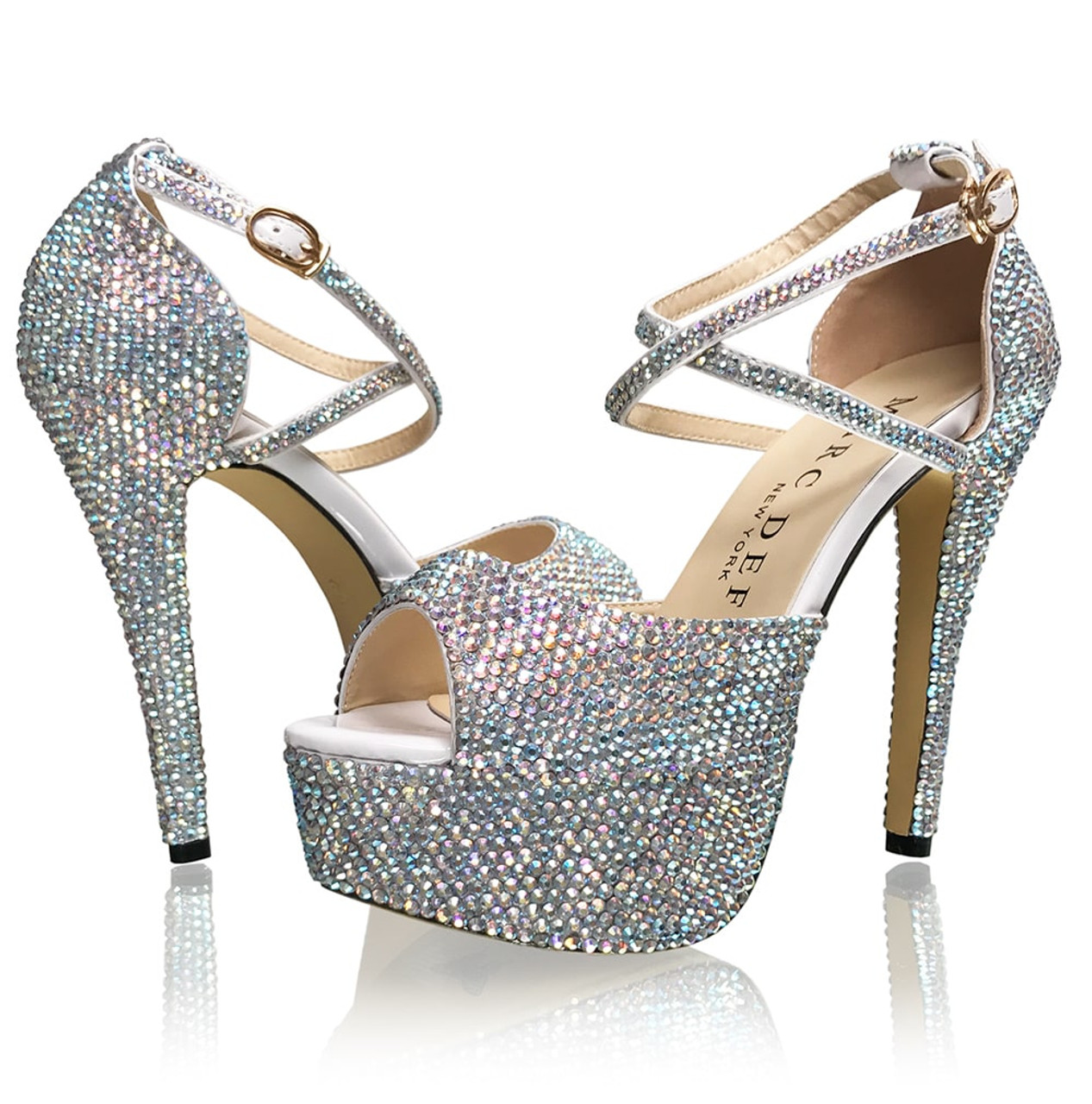 Crystal Strappy High Heel Sandals