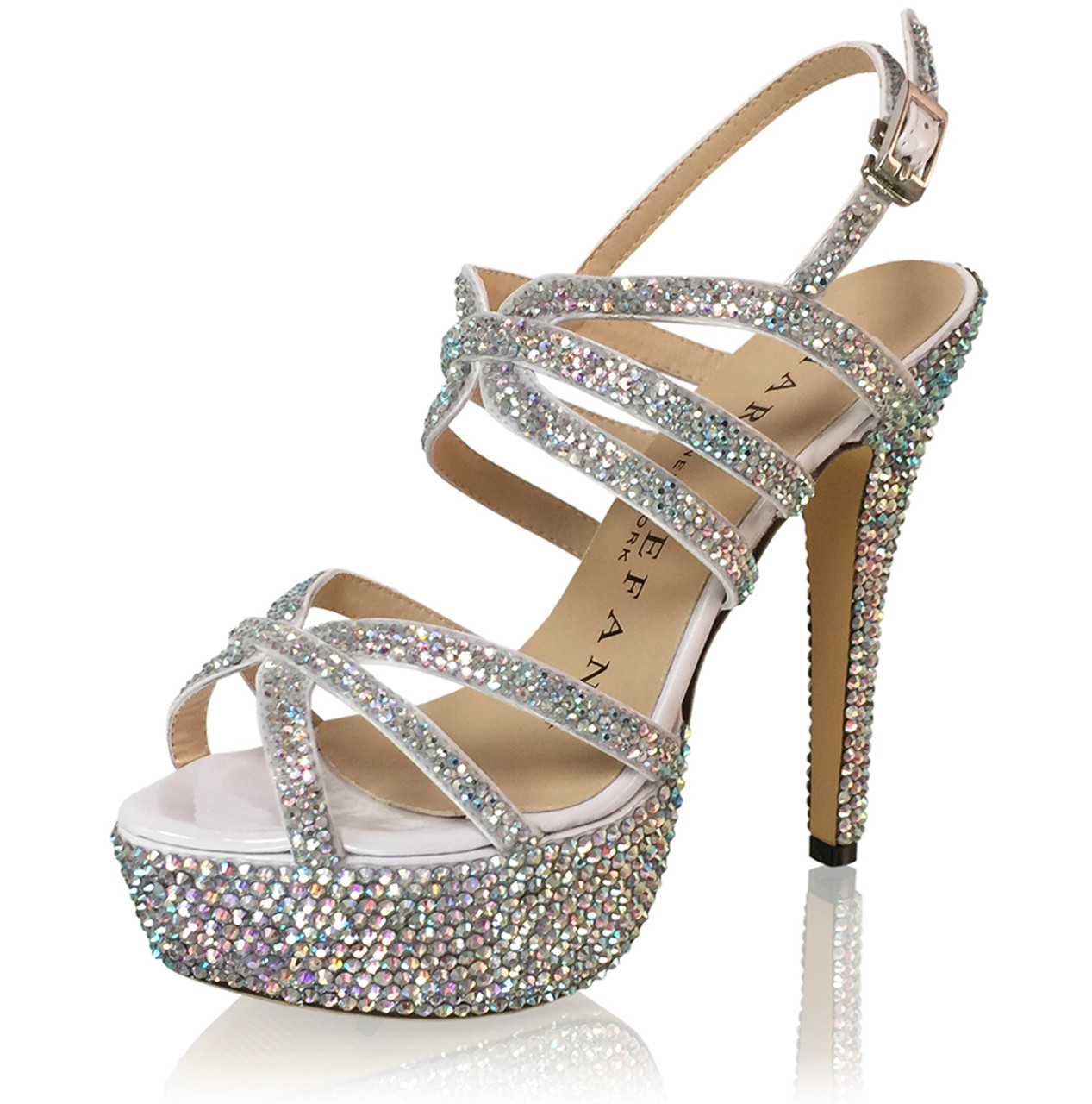 Kendra Hale - Crystal strappy sandal heels