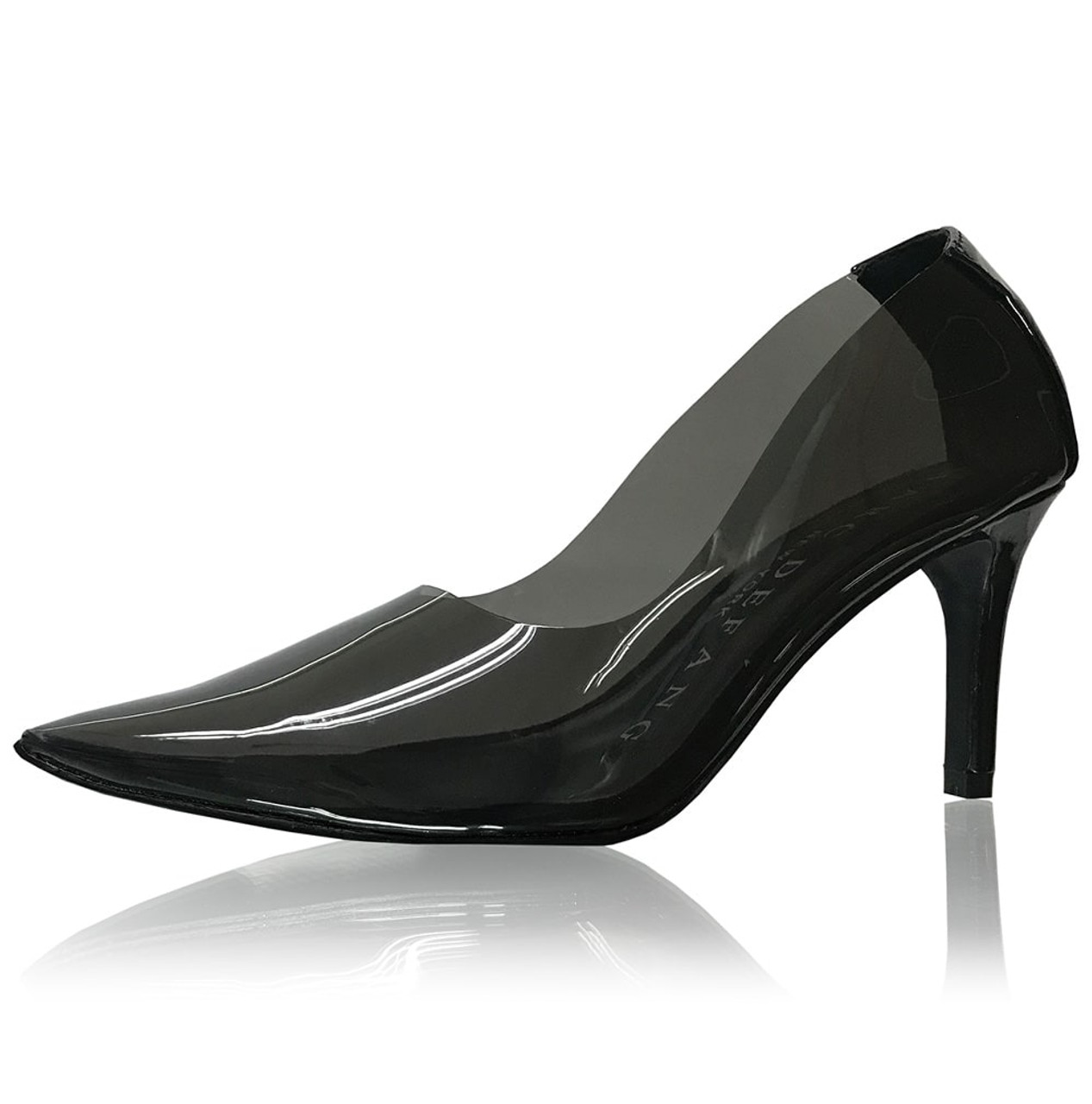 Black Patent Pointed-Toe Stiletto Heels - CHARLES & KEITH IN
