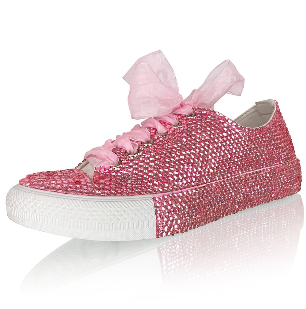 crystal tennis shoes