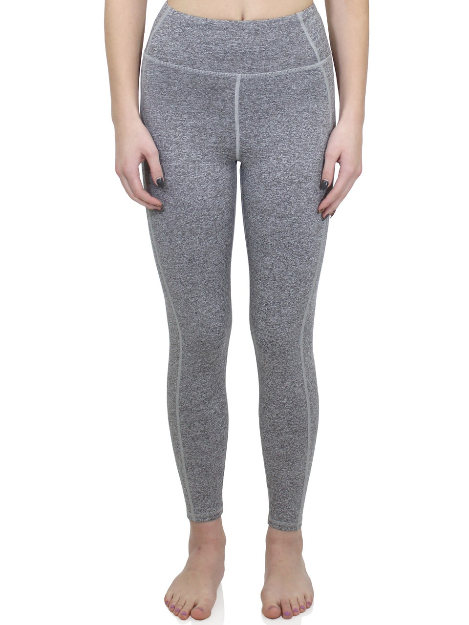 Cotton Modal Heather Grey Butterfly Leggings