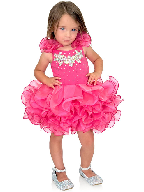 pink cupcake dress Unique Vintage Pink & Red Glitter Heart Tulle Cupcake Swing Dress