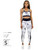 NYC White Graffiti Athletic Leggings
