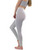 Ribbed High Waist Long Leggings - White