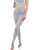 Ribbed High Waist Long Leggings - White