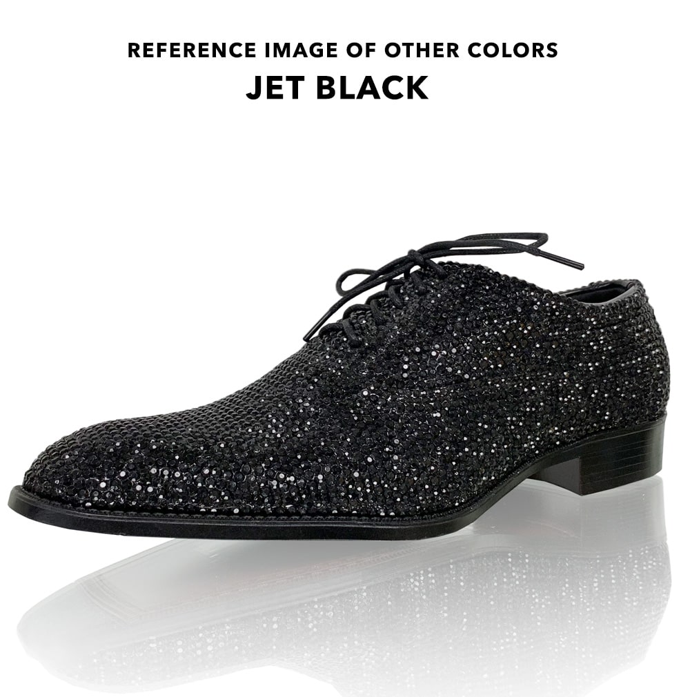 Mens Crystal Red Carpet/Groom Leather Shoes
