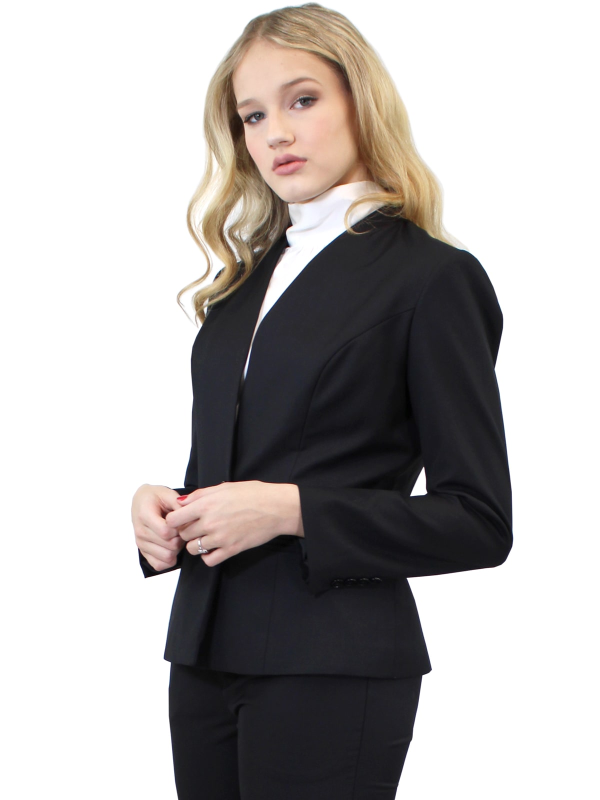 スーツ SELF PORTRAIT Women Suit Jackets AW24 173J BBLACK Black Black Taffeta Blazer – self-portrait-US