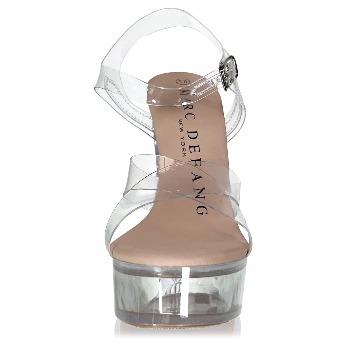 All clear block heels