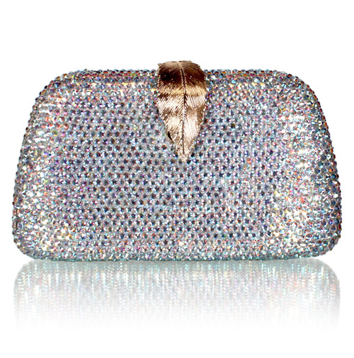 Uretro Crystal Embellished Flamingo Design Evening Clutch main image 1