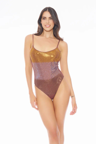Costume One-Piece Rhinestones Capsule Colors