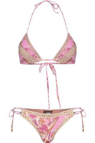 Bikini Triangle Embroidery and Brazilian Brief