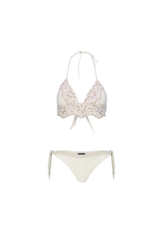 Bikini Triangolo a Vela con Finiture Decorative