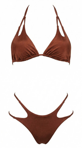 Triangle Bikini with Cut-Out